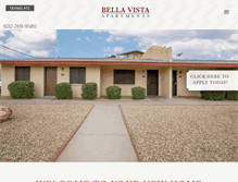 Tablet Screenshot of bellavistaphx.com